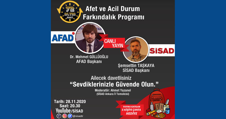 AFAD Başkanı Dr. Mehmet Güllüoğlu SİSAD’ın konuğu oldu